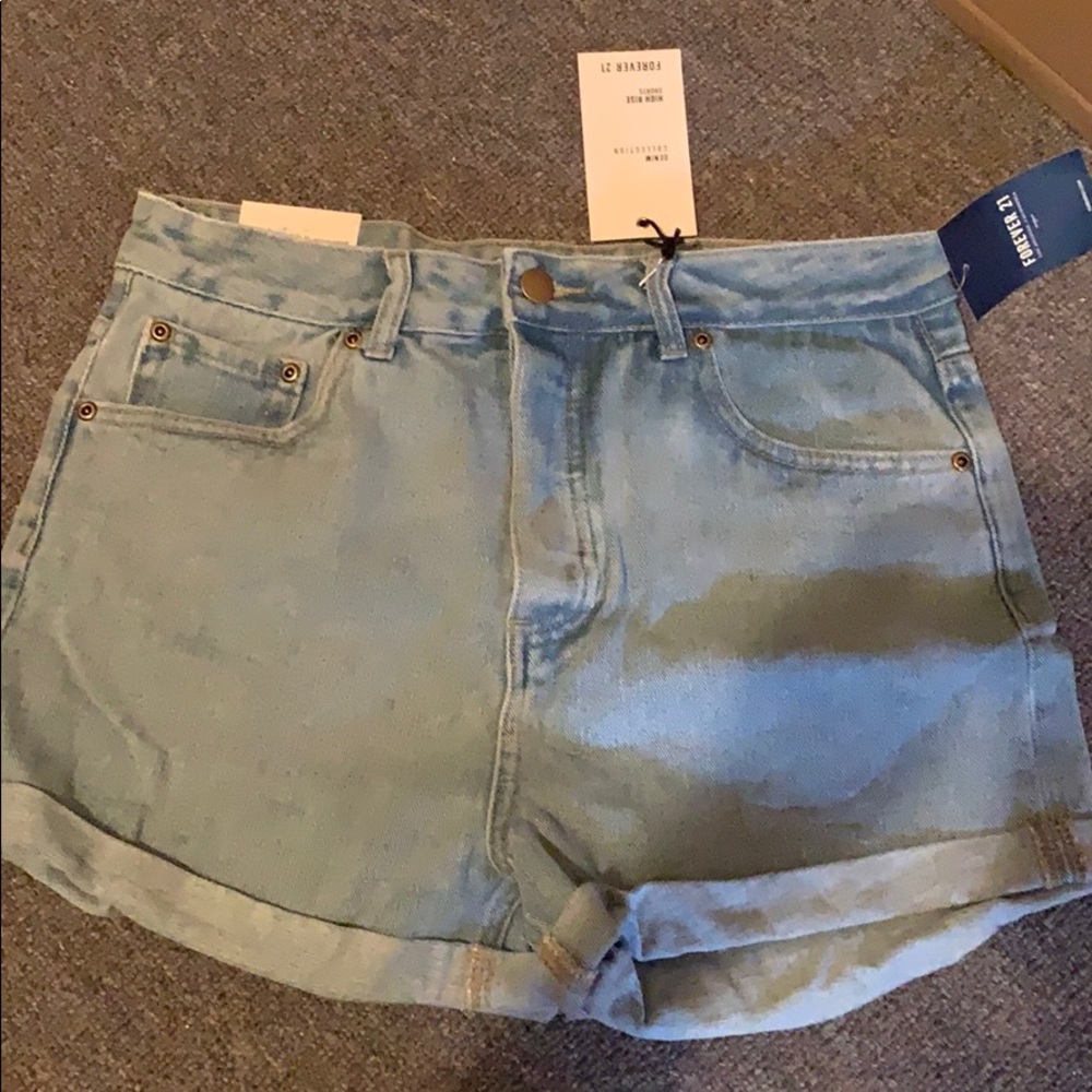 Forever 21 High Rise Denim Shorts